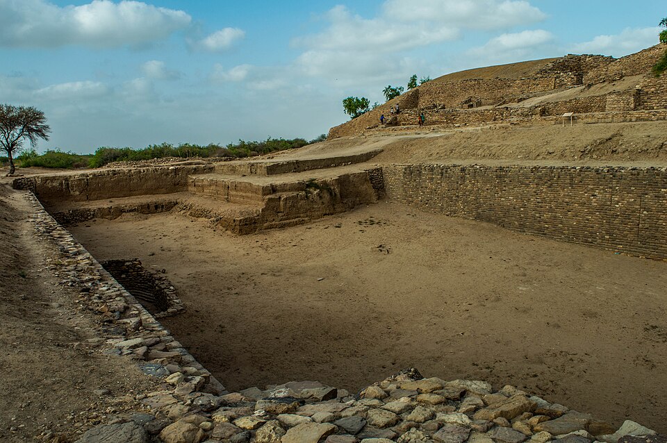 A water reservoir at the archaeological site of Dholavira