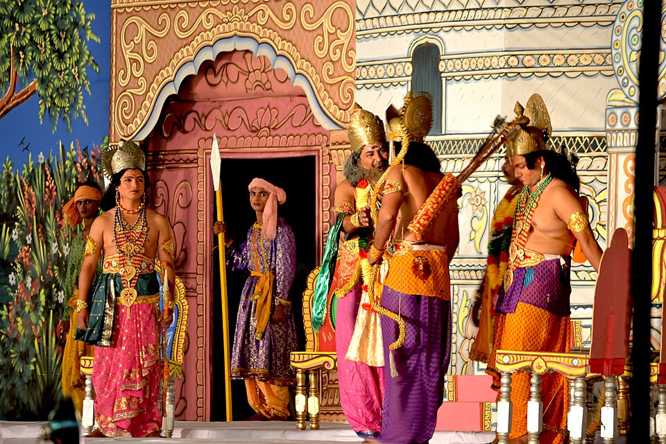 A staged Ramlila scene