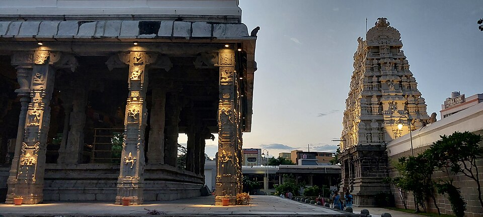 Kamakshi Amman Temple complex and main building at Kanchipuram 18