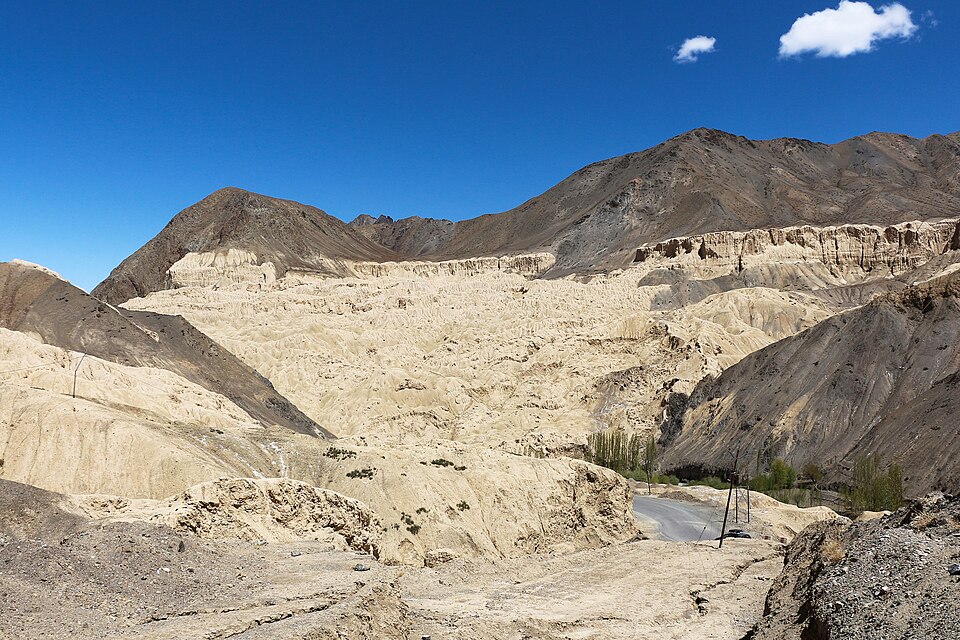 Regional landscape: Ladakh near Lamayuru, one of the broader regions named in Shri Parvat traditions. This photograph does not identify the Peetha site.