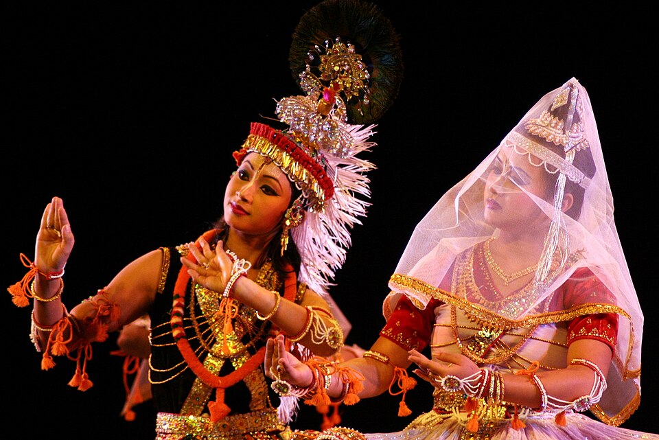 A Krishna performance during a Janmashtami celebration in 2013