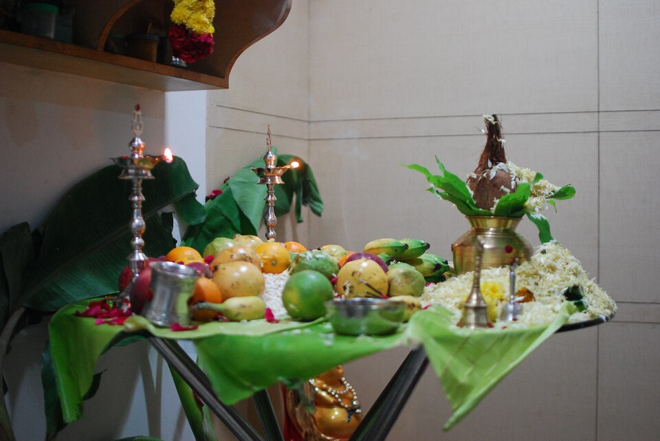 Ghatasthapana and Ayudha Puja during Navaratri festival