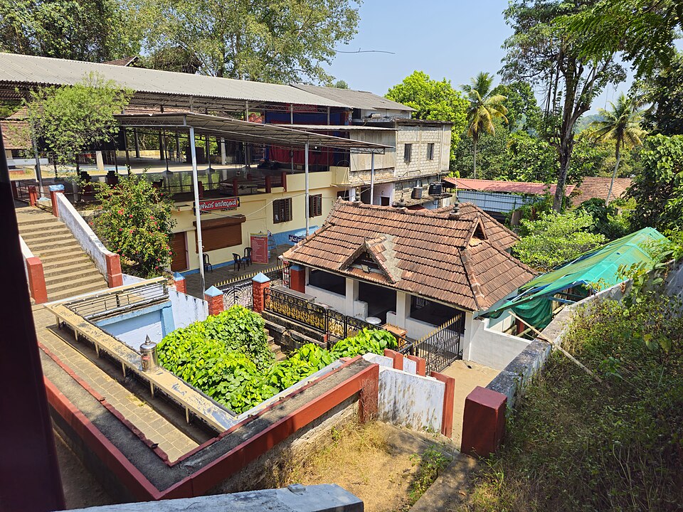 Panachikkadu Saraswati Temple, photographed in 2024. A place associated with learning and Vidyarambham, not a photograph of the ceremony.